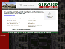 Tablet Screenshot of girardwoodproducts.com